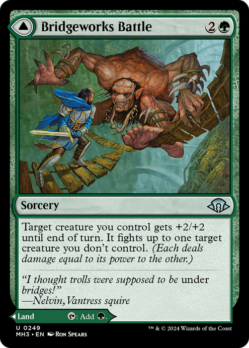 Bridgeworks Battle // Tanglespan Bridgeworks (MH3-249) - uncommon - Foil