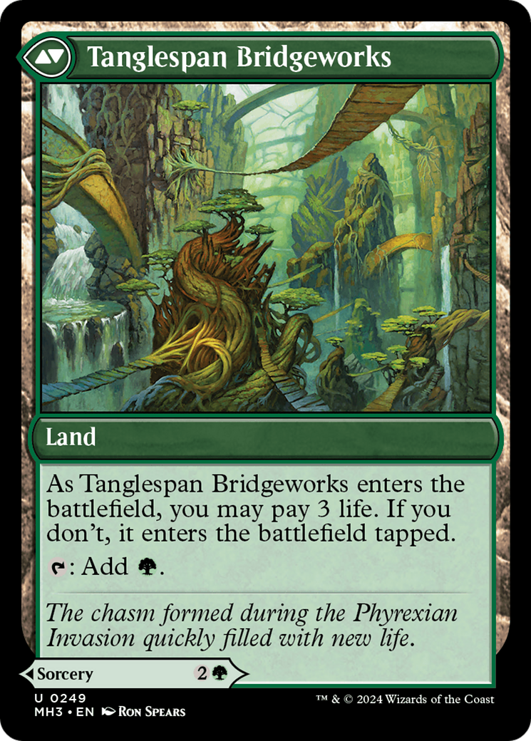 Bridgeworks Battle // Tanglespan Bridgeworks (MH3-249) - uncommon - Foil