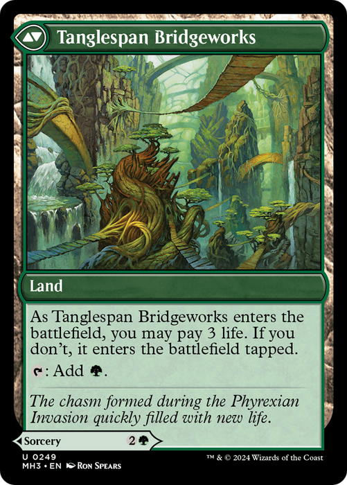 Bridgeworks Battle // Tanglespan Bridgeworks (MH3-249) - uncommon