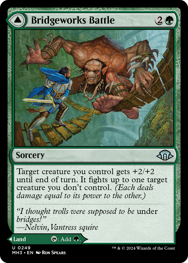 Bridgeworks Battle // Tanglespan Bridgeworks (MH3-249) - uncommon - Foil