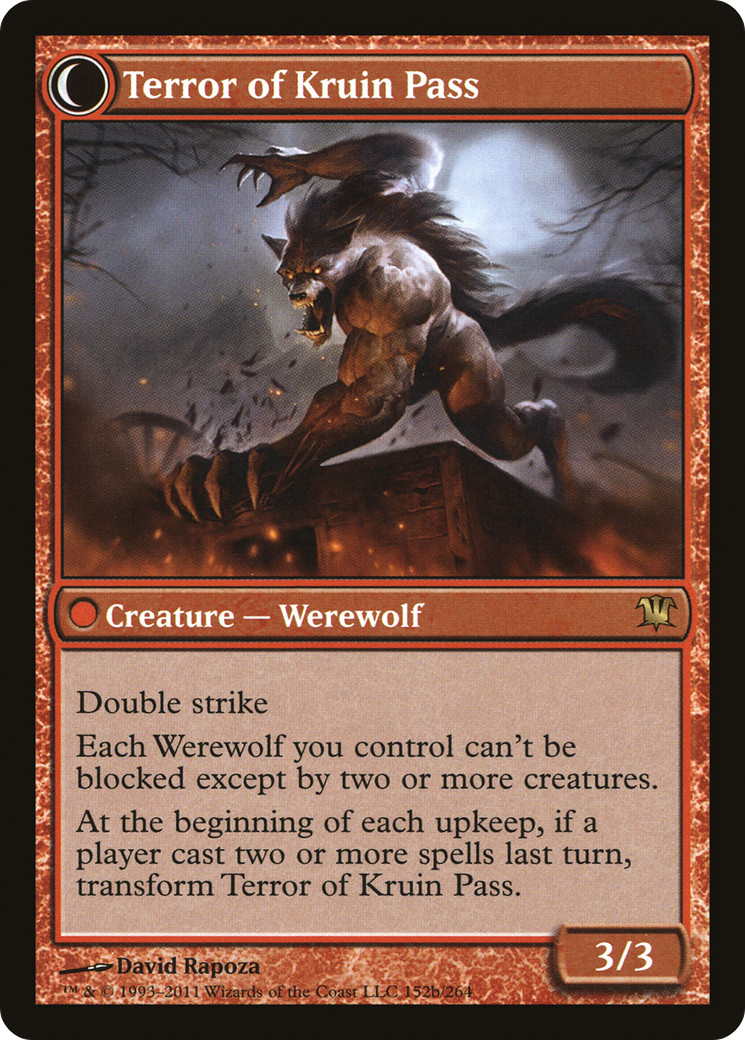 Kruin Outlaw // Terror of Kruin Pass (ISD-152) - rare: (Double Faced Transform) - Foil