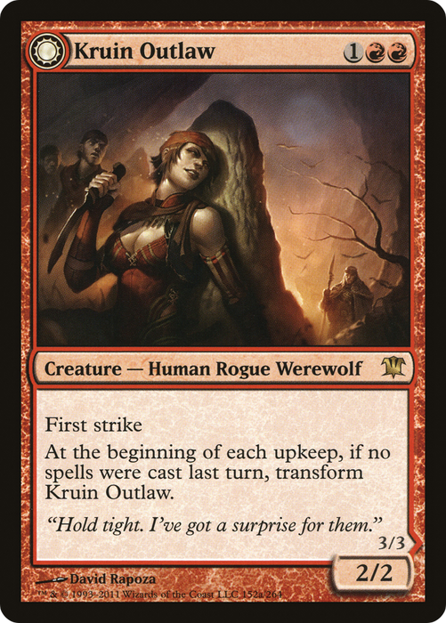 Kruin Outlaw // Terror of Kruin Pass (ISD-152) - rare: (Double Faced Transform)
