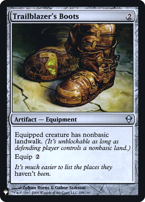 Trailblazer's Boots (LIST-ZEN-208) - uncommon - Foil