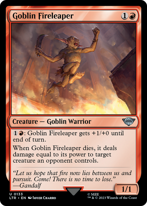 Goblin Fireleaper (LTR-133) - uncommon - Foil