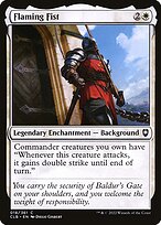 Flaming Fist (CLB-018) - common - Foil