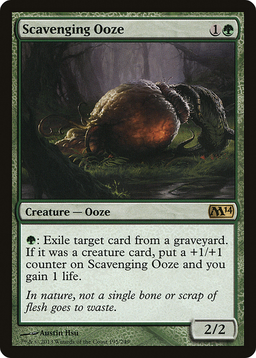 Scavenging Ooze (M14-195) - rare - Foil