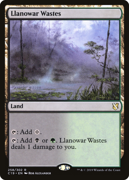 Llanowar Wastes (C19-258) - rare