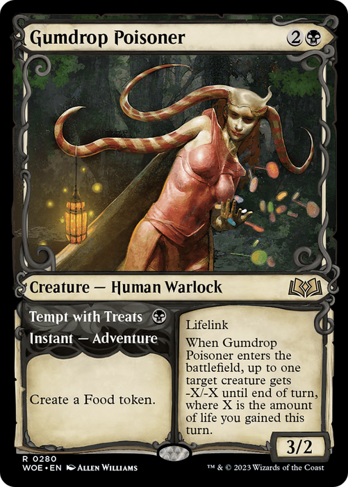Gumdrop Poisoner // Tempt with Treats (WOE-280) - rare: (Showcase) - Foil