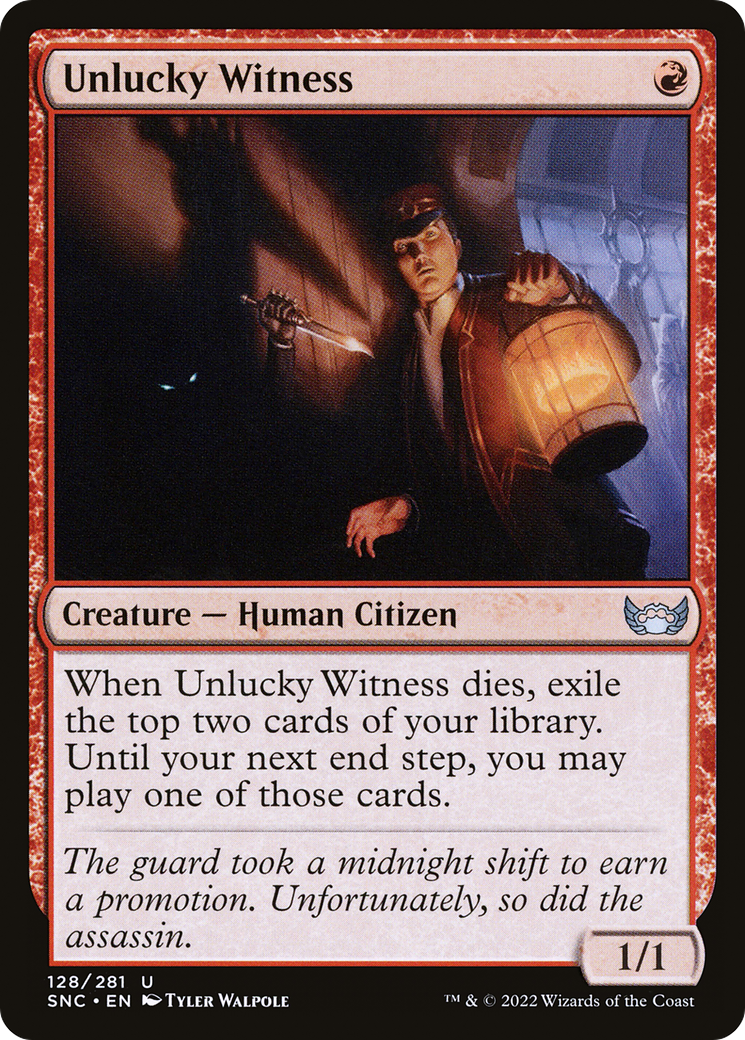 Unlucky Witness (SNC-128) - uncommon - Foil