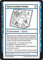 Map to Lorthos's Temple (MB2PC-295) - rare
