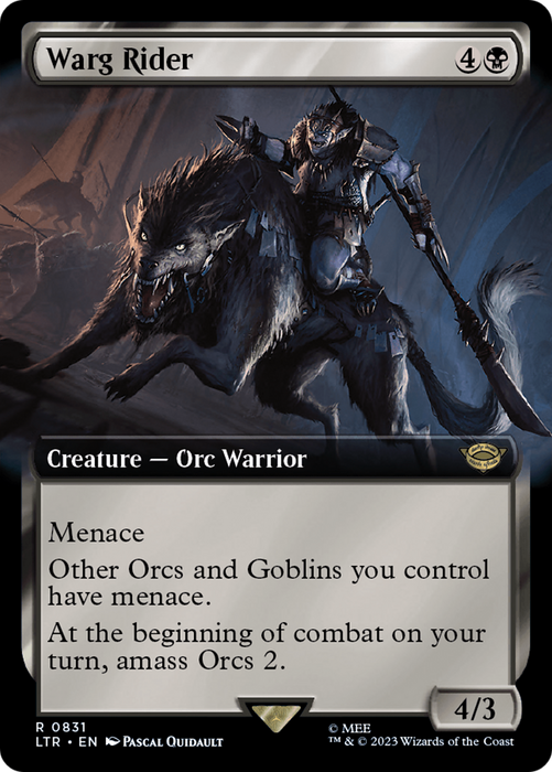 Warg Rider (LTR-831) - rare: (Extended Art)