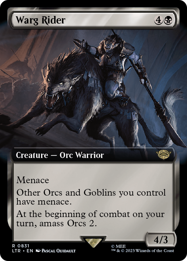Warg Rider (LTR-831) - rare: (Extended Art)