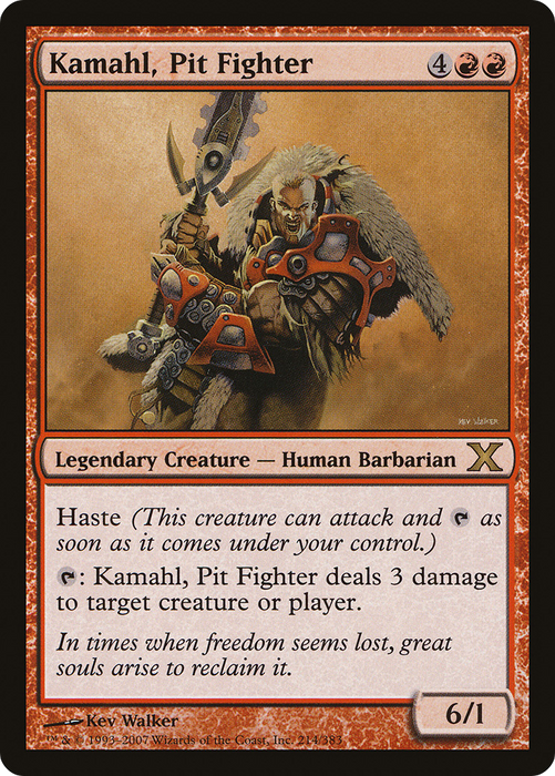 Kamahl, Pit Fighter (10E-214) - rare