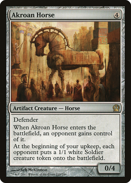 Akroan Horse (THS-210) - rare - Foil