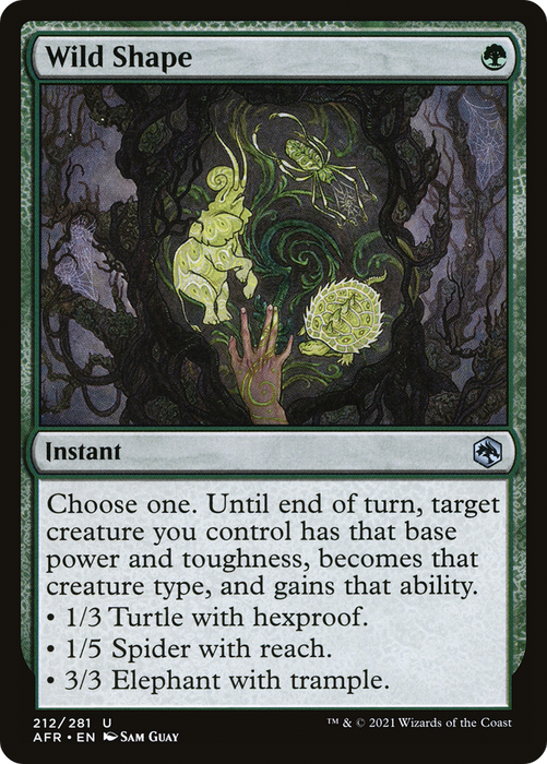 Wild Shape (AFR-212) - uncommon - Foil