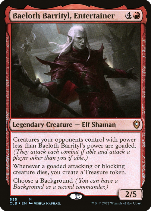 Baeloth Barrityl, Entertainer (CLB-655) - mythic - Foil