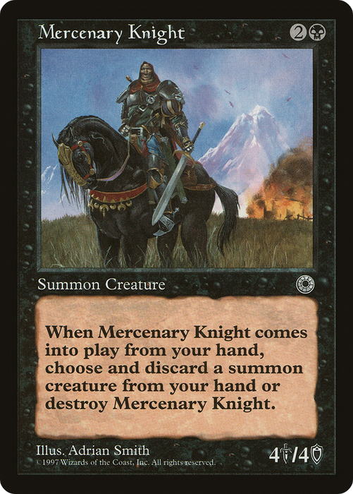Mercenary Knight (POR-099) - rare