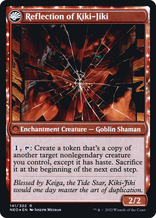 Fable of the Mirror-Breaker // Reflection of Kiki-Jiki (PRE-141S) - rare: (fandfc, enchantment) - Foil