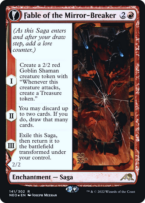 Fable of the Mirror-Breaker // Reflection of Kiki-Jiki (PRE-141S) - rare: (fandfc, enchantment) - Foil