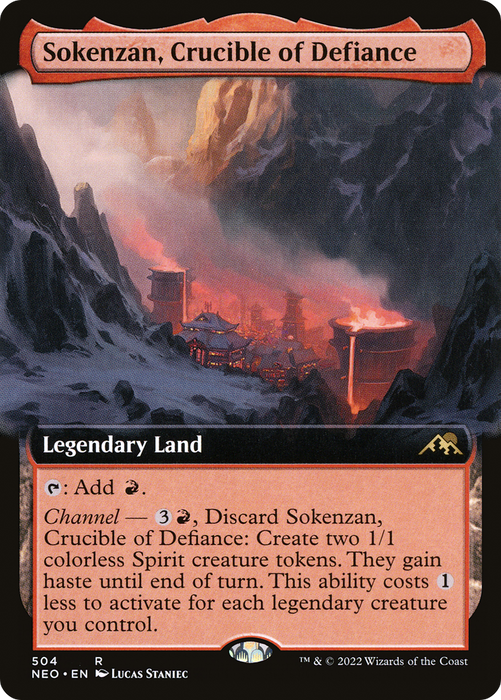 Sokenzan, Crucible of Defiance (NEO-504) - rare: (Extended Art) - Foil