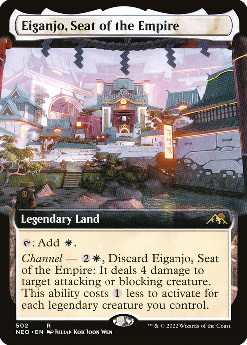 Eiganjo, Seat of the Empire (NEO-502) - rare: (Extended Art) - Foil
