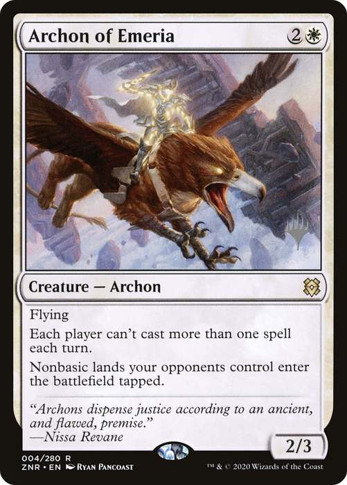 Archon of Emeria (PPZNR-04P) - rare - Foil