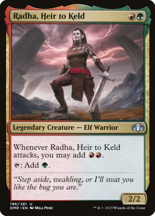 Radha, Heir to Keld (DMR-196) - uncommon - Foil