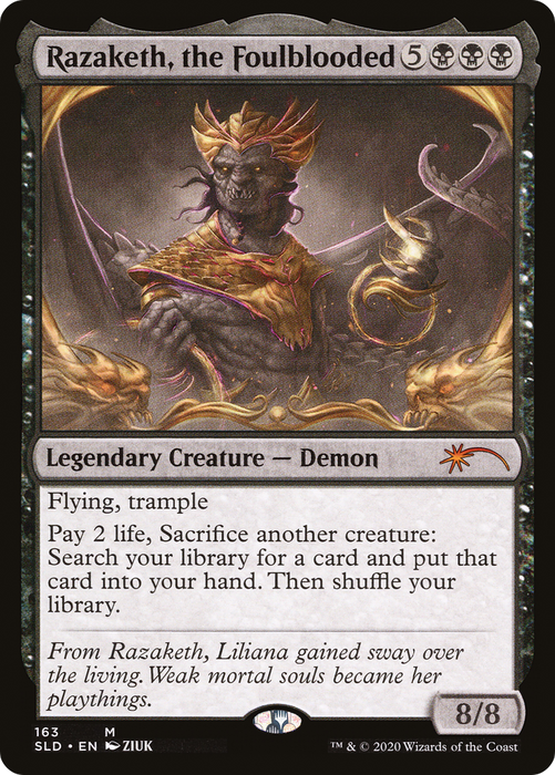 Razaketh, the Foulblooded (SLD-163) - mythic - Foil