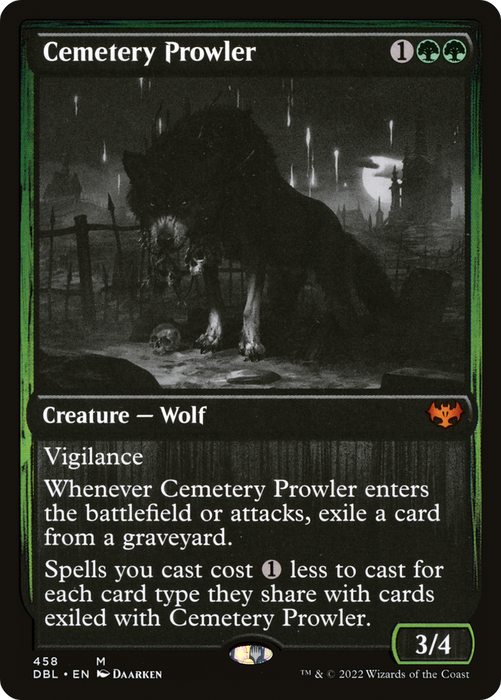 Cemetery Prowler (DBL-458) - mythic - Foil