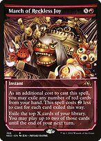 March of Reckless Joy (NEO-386) - rare: (Showcase) - Foil