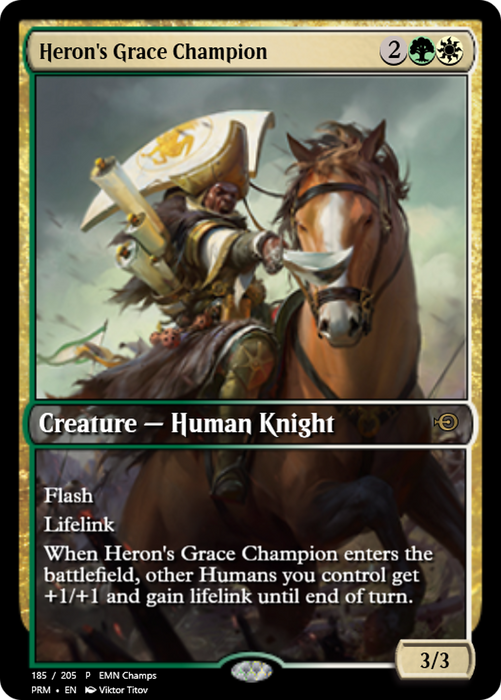 Heron's Grace Champion (PRM-61563) - rare - Foil