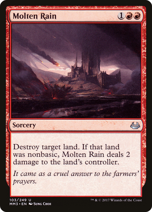 Molten Rain (MM3-103) - uncommon