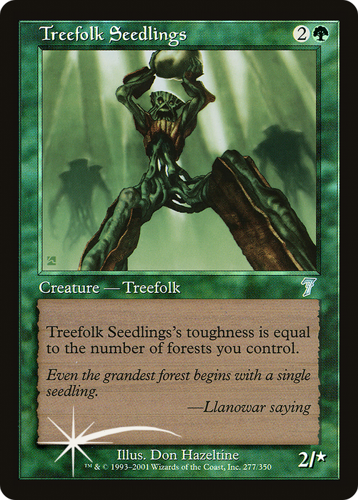 Treefolk Seedlings (7ED-277★) - uncommon - Foil