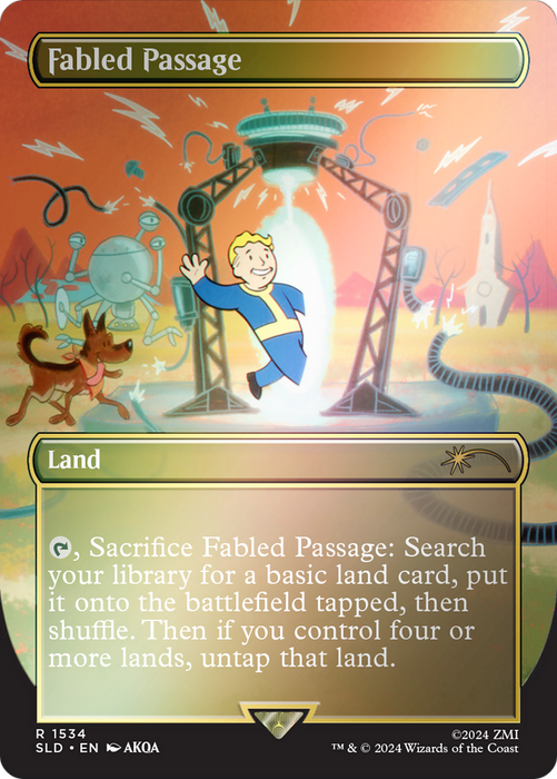 Fabled Passage (SLD-1534★) - rare (Borderless) - Foil