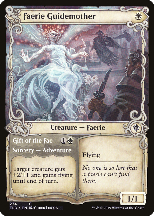 Faerie Guidemother // Gift of the Fae (ELD-274) - common: (Showcase) - Foil
