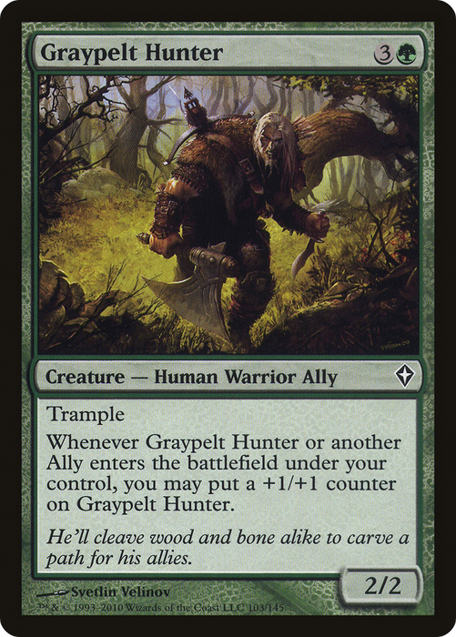 Graypelt Hunter (WWK-103) - common - Foil