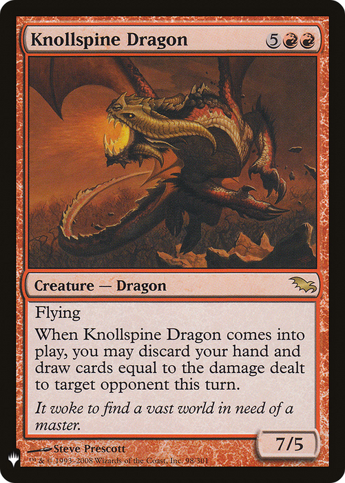 Knollspine Dragon (LIST-SHM-98) - rare