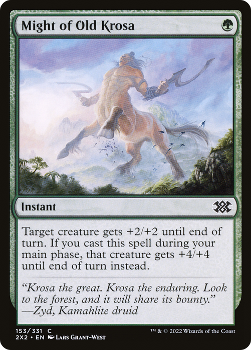 Might of Old Krosa (2X2-153) - common - Foil
