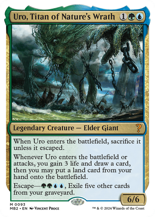 Uro, Titan of Nature's Wrath (MB2-093) - mythic