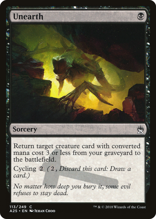 Unearth (A25-113) - common - Foil