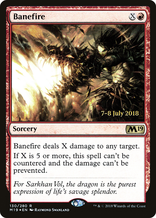 Banefire (PRE-130S) - rare - Foil