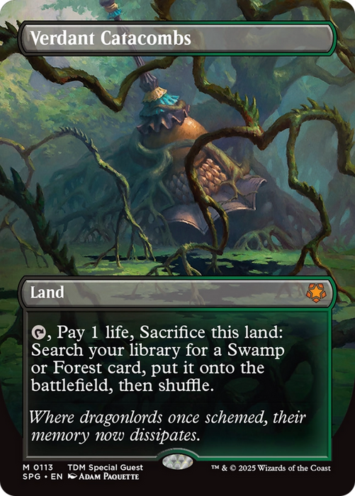 Verdant Catacombs (SPG-113) - mythic (Borderless) - Foil