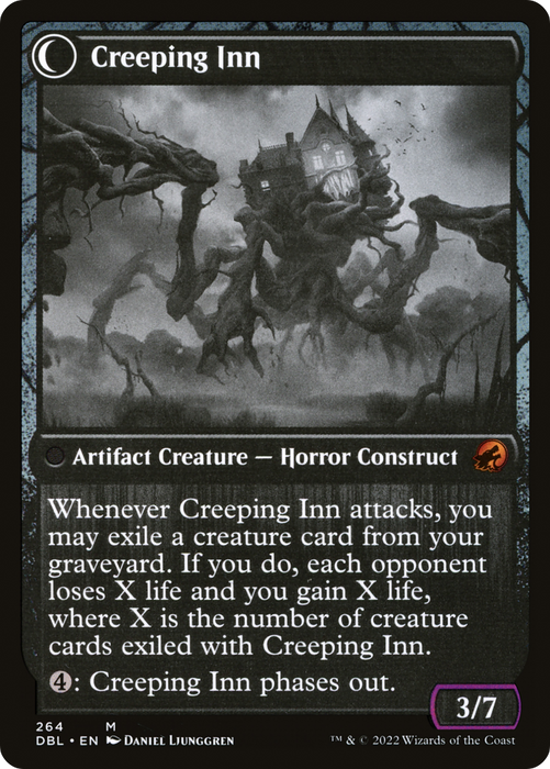 Hostile Hostel // Creeping Inn (DBL-264) - mythic: (Double Faced Transform) - Foil