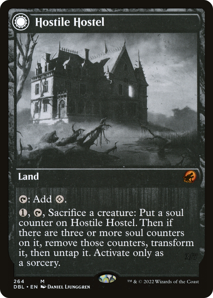 Hostile Hostel // Creeping Inn (DBL-264) - mythic: (Double Faced Transform) - Foil