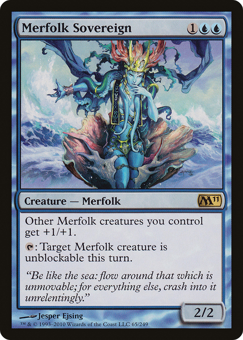 Merfolk Sovereign (M11-065) - rare - Foil