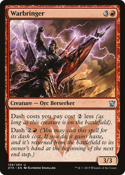 Warbringer (DTK-168) - uncommon - Foil