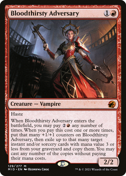 Bloodthirsty Adversary (MID-129) - mythic - Foil