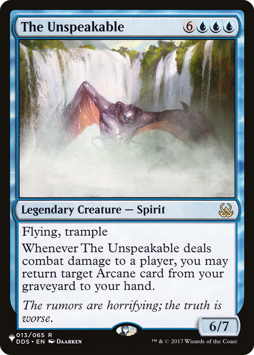 The Unspeakable (LIST-DDS-13) - rare