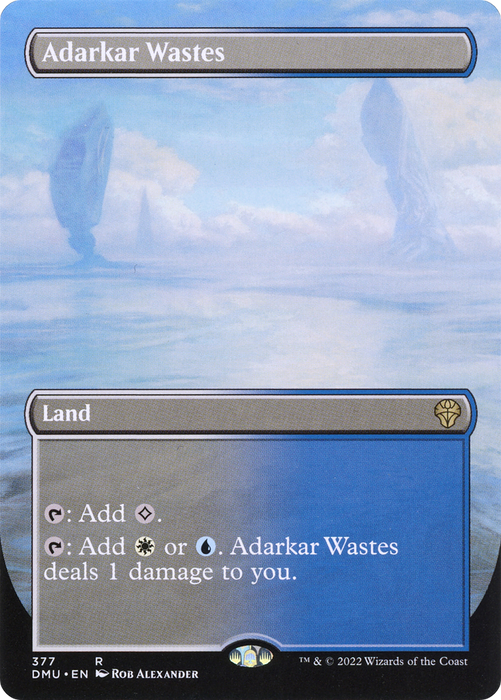 Adarkar Wastes (DMU-377) - rare (Borderless) - Foil