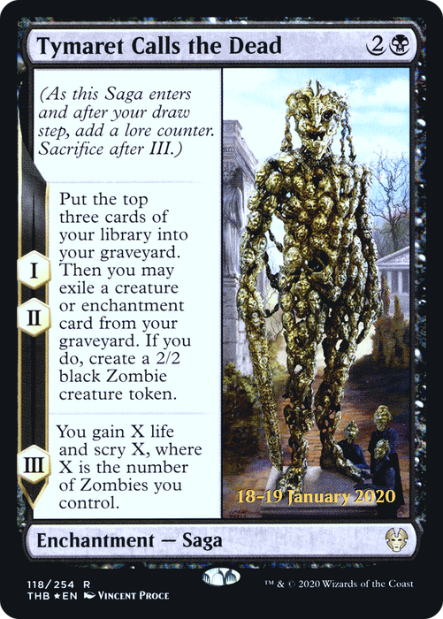 Tymaret Calls the Dead (PRE-118S) - rare - Foil